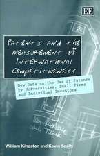 Patents and the Measurement of International Com – New Data on the Use of Patents by Universities, Small Firms and Individual Inventors