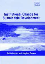 Institutional Change for Sustainable Development