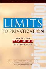 Limits to Privatization: A Report to the Club of Rome