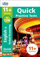 11+ Verbal Reasoning Quick Practice Tests Age 10-11 (Year 6)