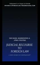 Judicial Recourse to Foreign Law: A New Source of Inspiration?