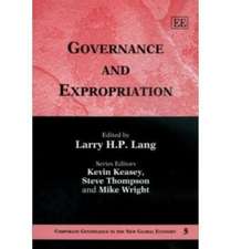 Governance and Expropriation