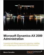 Microsoft Dynamics Ax 2009 Administration