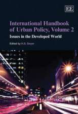 International Handbook of Urban Policy, Volume 2 – Issues in the Developed World