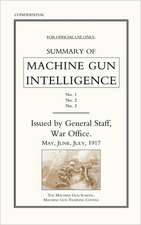 Summary of Machine Gun Intelligence, Parts 1, 2, 3. May - June - July 1917.