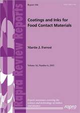 Coatings and Inks for Food Contact Materials