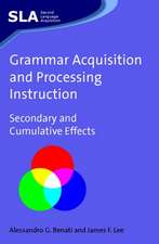 Grammar Acquisition and Processing Instructions