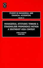 Managerial Attitudes Toward a Stakeholder Prominence within a Southeast Asia Context