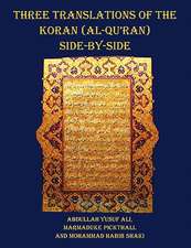 Three Translations of the Koran (Al-Qur'an) Side by Side - 11 PT Print with Each Verse Not Split Across Pages