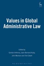 Values in Global Administrative Law