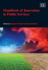 Handbook of Innovation in Public Services