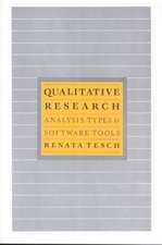 Qualitative Research: Analysis Types and Software