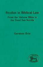 Studies in Biblical Law: From the Hebrew Bible to the Dead Sea Scrolls