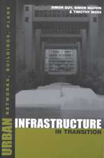 Urban Infrastructure in Transition: Networks, Buildings and Plans