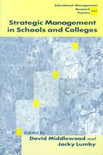 Strategic Management in Schools and Colleges