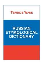 Russian Etymological Dictionary