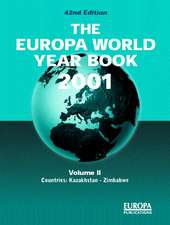 Europa World Year Bk 2001 V2