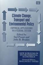 Climate Change, Transport and Environmental Poli – Empirical Applications in a Federal System