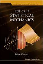 Topics in Statistical Mechanics