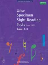 Guitar Specimen Sight-Reading Tests, Grades 1-8