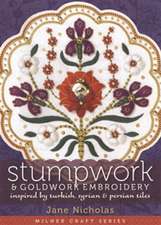 Stumpwork & Goldwork Embroidery Inspired by Turkish, Syrian & Persian Tiles