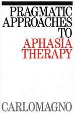 Pragmatic Approaches to Aphasia Therapy