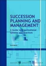 Succession Planning and Management