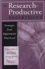 The Research–Productive Department – Strategies From Departments that Excel