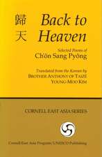 Back to Heaven – Selected Poems of Ch`on Sang Pyong