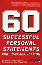 Nobes, G: 60 Successful Personal Statements