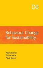 Behaviour Change for Sustainability