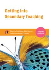 Getting Into Secondary Teaching: Knowledge, Professionalism and Identity