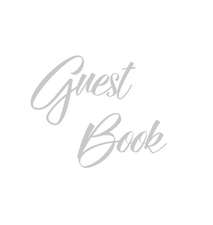 Silver Guest Book, Weddings, Anniversary, Party's, Special Occasions, Memories, Christening, Baptism, Wake, Funeral, Visitors Book, Guests Comments, Vacation Home Guest Book, Beach House Guest Book, Comments Book and Visitor Book (Hardback)