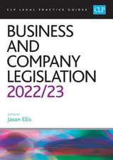 Business and Company Legislation 2022/2023