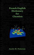 French-English Dictionary for Chemists