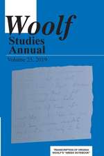 Woolf Studies Annual Volume 25