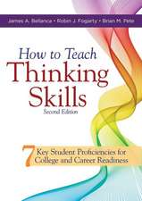 How to Teach Thinking Skills