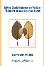 Tables genealogiques de Yulia Sasina et de Philibert Dimigou en Russie et au Benin