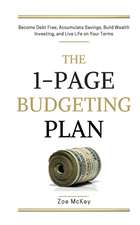 The 1-Page Budgeting Plan