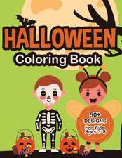 Halloween Coloring Book For Kids Ages 3-8