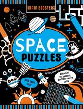 Brain Boosters Space Puzzles (with Neon Colors) Learning Activity Book for Kids