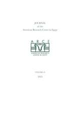 Journal of the American Research Center in Egypt, volume 59