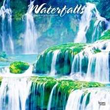 Waterfalls 2025 12 X 24 Inch Monthly Square Wall Calendar Plastic-Free