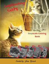 Captivating Cats Grayscale Coloring Book