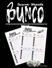 Bunco Score Sheets