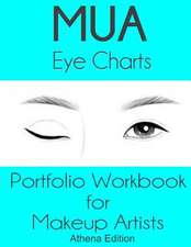 Mua Eye Charts Portfolio Workbook for Makeup Artists Athena Edition