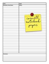 Cornell Notebook Paper