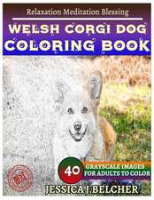 Welsh Corgi Dog Coloring Book for Adults Relaxation Meditation Blessing