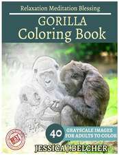 Gorilla Coloring Book for Adults Relaxation Meditation Blessing