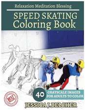 Speed Skating Coloring Book for Adults Relaxation Meditation Blessing